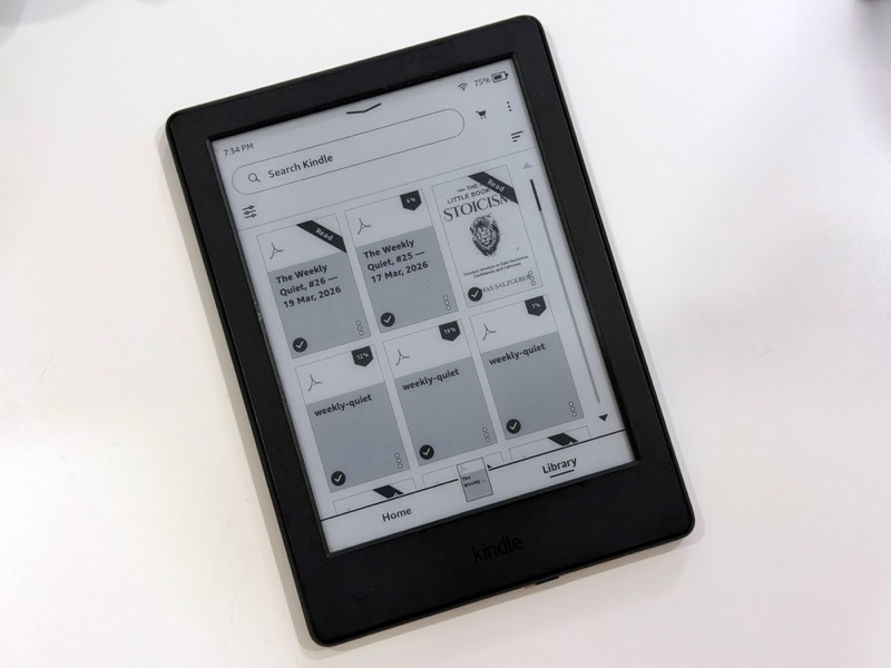 Kindle displaying Folio digest issues
